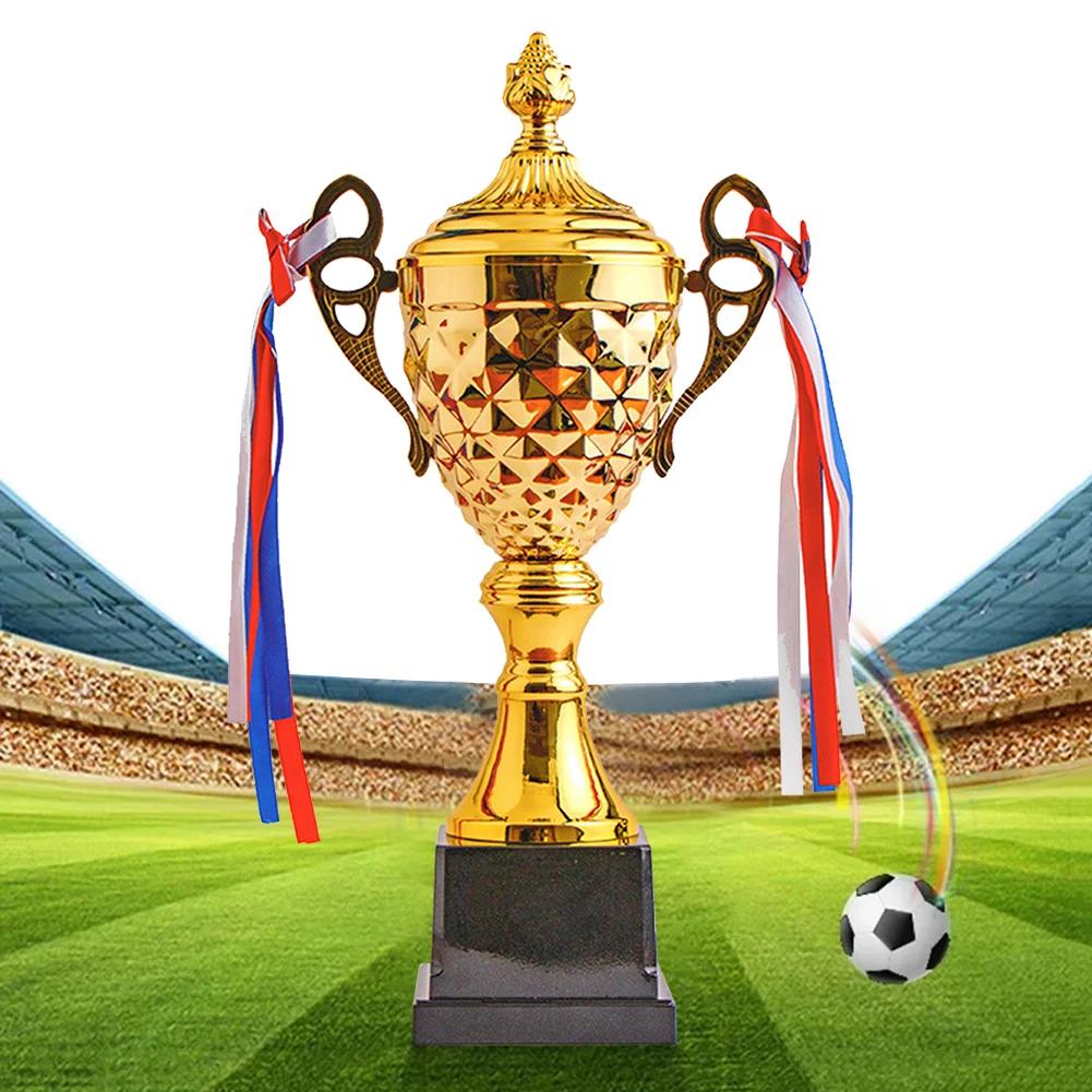 Gold Trophy Cup Football Trophy Metal Sports Trophy Winner Trophies Award Trophy for Winner Kids and Adults School Sports Meet