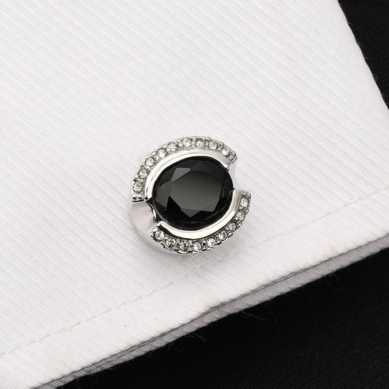 French Shirt Business Cufflinks Crystal Cuff Nails Men'S High-End Shirt Buckles Cuff Buckles Men'S And Women'S Gift Boxes