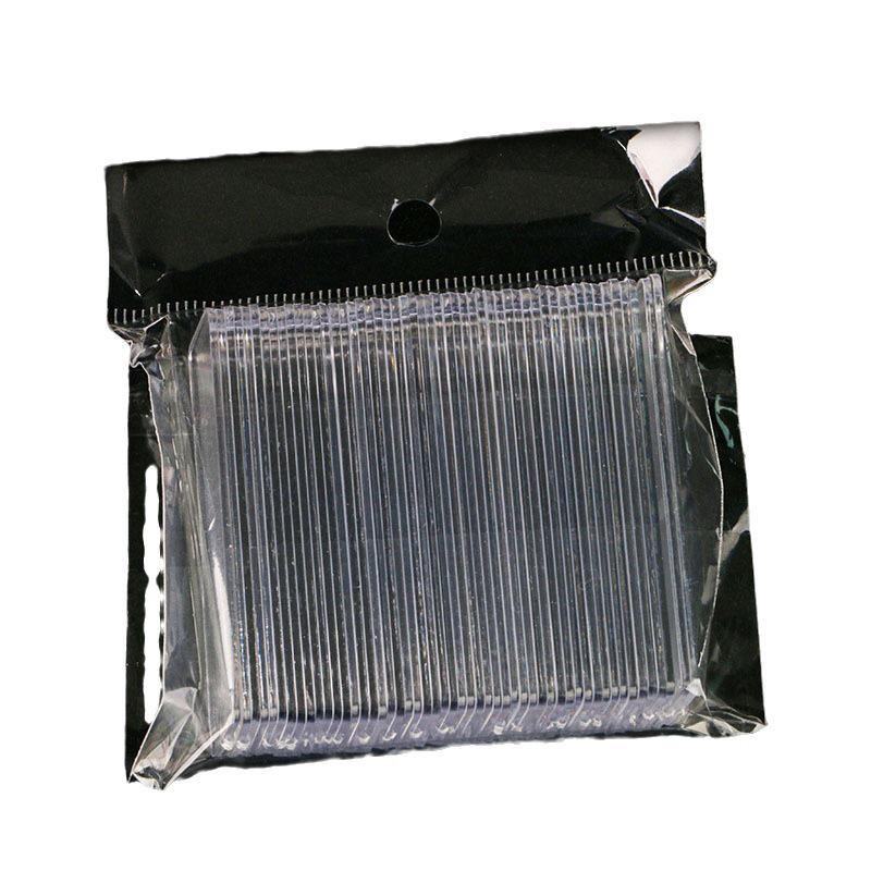 Transparent Acrylic Nail Art Display Strips - 50 Pieces for Salon