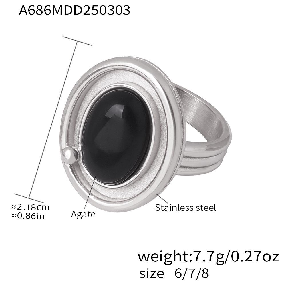 

Набор: Ожерелье и Кольцо с Подвеской из Агата, Покрытые 18-каратным Золотом Нержавеющая Сталь, с Застежкой-Карабином, Элегантный и Стойкий к Выцветанию Дизайн.