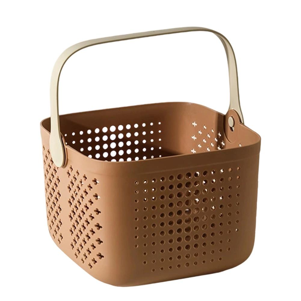 Cleaning Caddy Organizer Portable Shower Basket Hollow Drainage Design