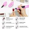 Nagelkunst-Werkzeugset Kompletter Satz mit Nagellampe Glitzer Diamant-Dekorationen Nagelpinsel Puffer Bohrer Feile Maniküre-Werkzeug für Anfänger