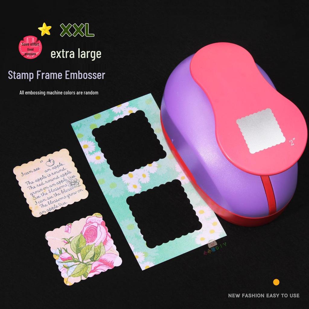 Available Now! Square Lace Flower Wave Frame Embosser & Punch for DIY Crafting