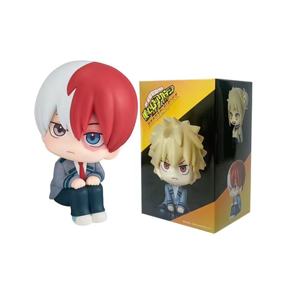 New My Hero Academia: Tomura Shigaraki / Izuku Midoriya / Katsuki Bakugo Cute Chibi PVC Figurine | Collectible Toy Model