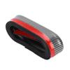 2.5m Car Front Bumper Lip Spoiler Cover Rubber Carbon Fiber Color Universal for Truck