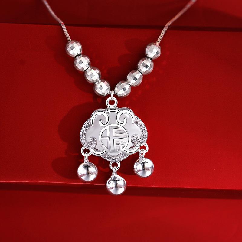 

Ожерелье с замком безопасности Женственность Премиум Личность Сумка с замком Универсальные Простые Ювелирные Изделия