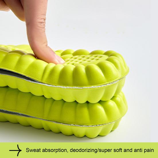 Breathable Insoles Shock Absorption Fast Drying Shoe Inserts Running Sports Insoles Moisture Absorbing Running Orthopedic Care Insoles