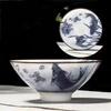 Porcelain Blue and White Kung Fu Teacup Set – Single Douli Cup for Tea Tasting
