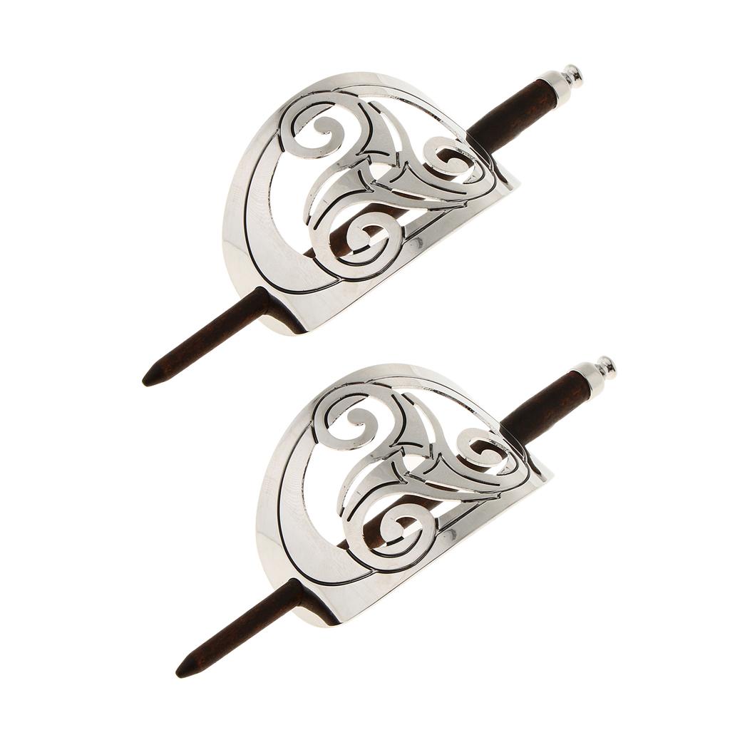 2x Carved Barrette Hair Clip with for Decoration of Hair, Accessories