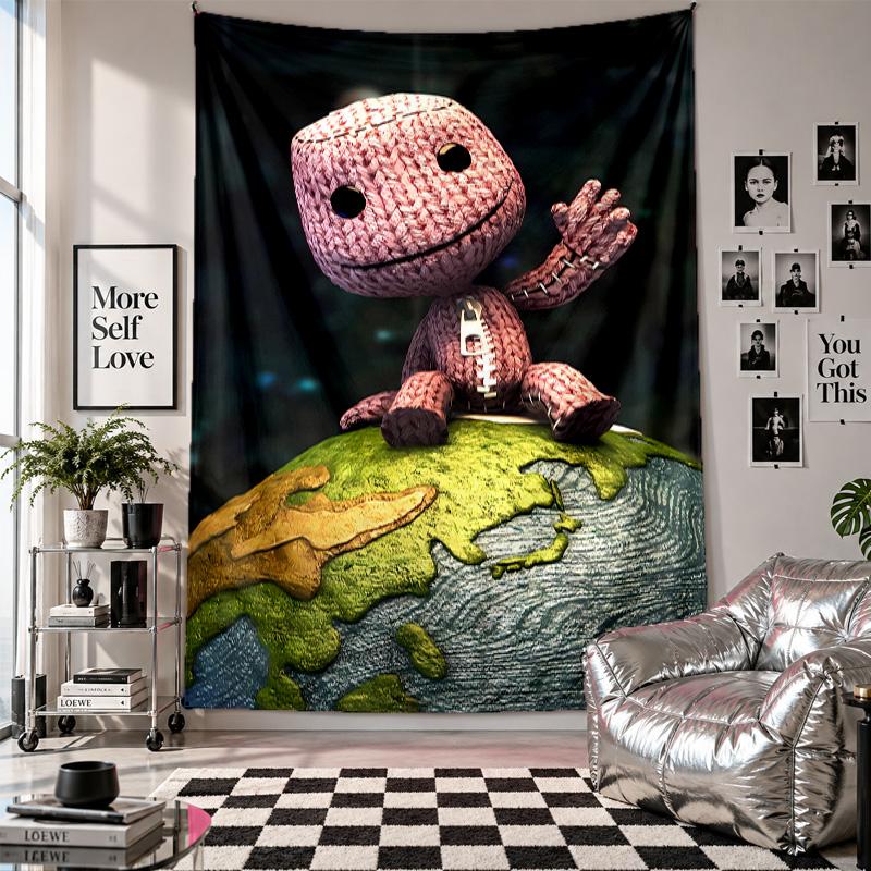 Wall TapestryLittle Big Planet Art Hanging Cloth Decorative Background Cover for Room Decoration