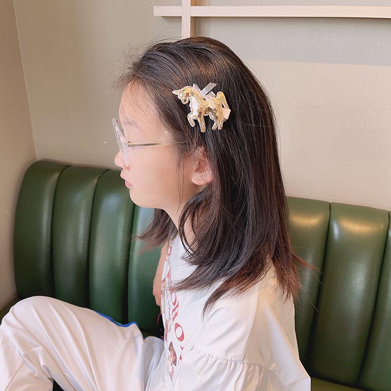 Colorful Sequined Unicorn Hair Clips for Girls – Korean Style Princess Headwear