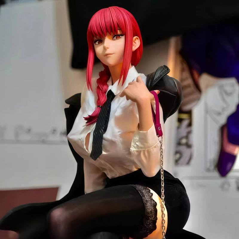 In Stock Hhs 46cm Anime Chainsaw Man Figure Makima Action Figures Pvc Statue Desktop Ornamen Collection Model Toys Gifts
