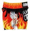 Fire Rooster Muay Thai Kickboxing Boxing MMA UFC Casual Shorts Gym Sport Unisex Men Women Workout Quick Dry Print Elastic High Waist Training