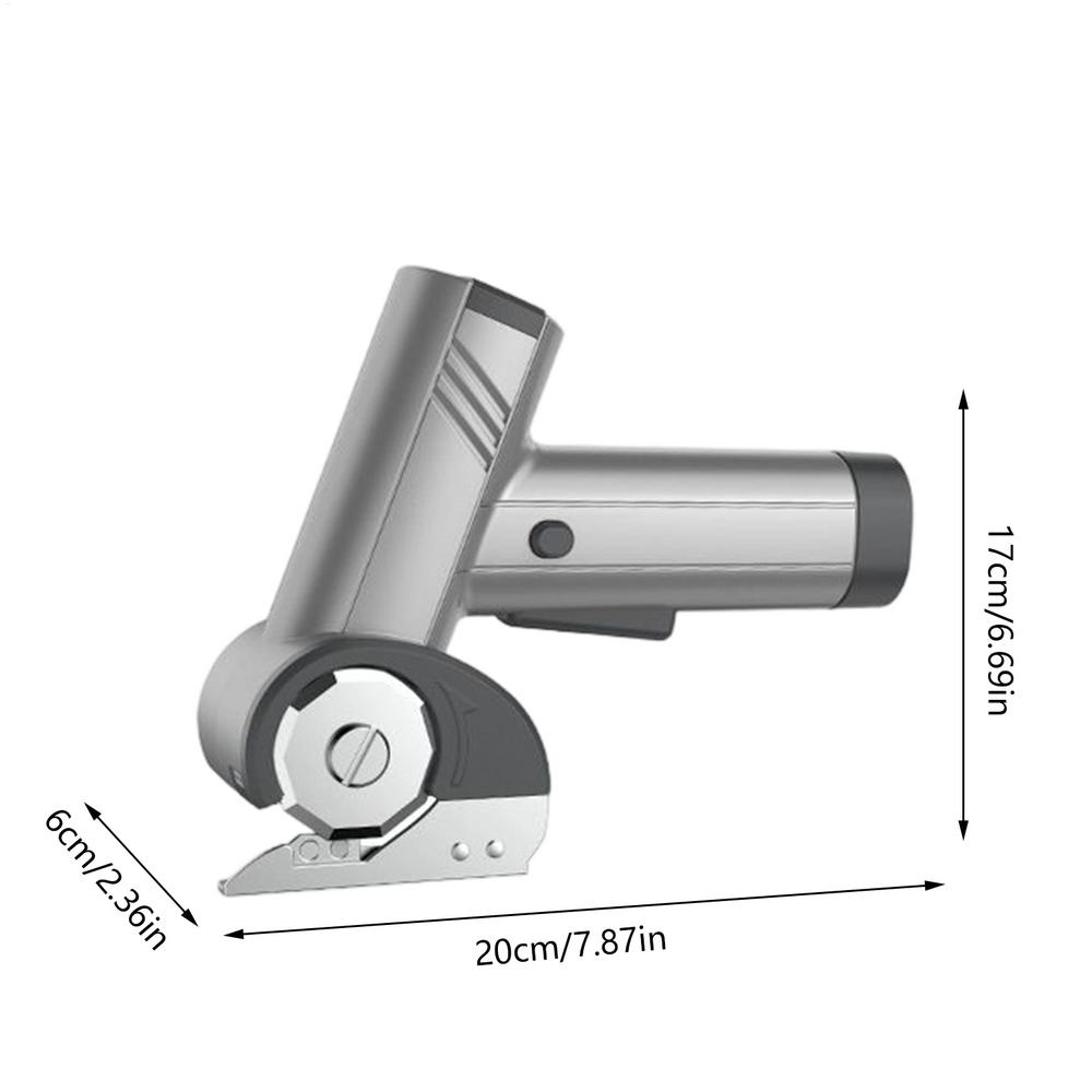 Cardboard Cutter 2000mAh Rechargeable with LED Light 4V Electric Cardboard Cutter for Paper Fabric Craft Carpet Garage Office серебряный