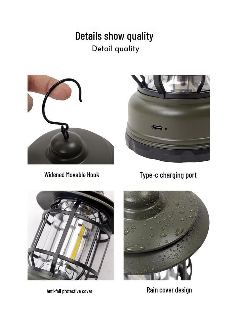 Mountain Guest Outdoor Camping Lantern - Ultra-long Battery Life Atmosphere Lamp