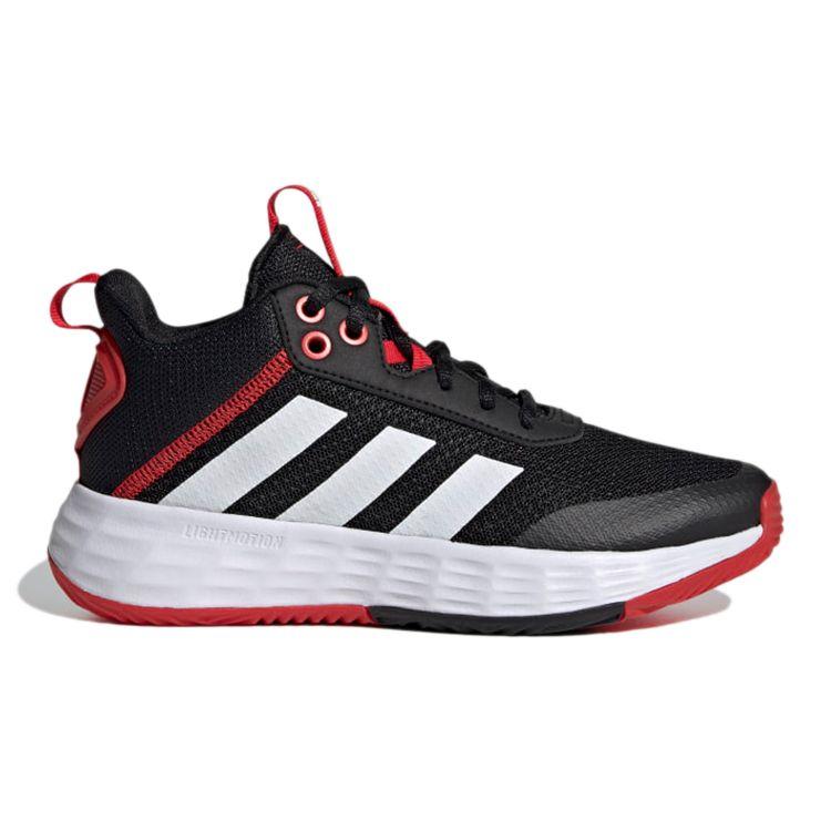adidas Own The Game 2.0 J Black Vivid Red Kids Sneakers Core-Black Cloud-White H01555