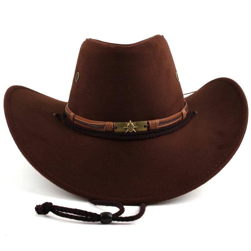 Direct Supply of Retro Literary and Artistic Style, European, American and Western Cowboy Hats, Imitation Suede Hats, Outdoor Casual Sun Hats
