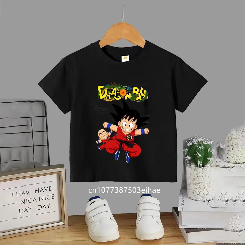 Anime Dragon Ball Super Saiyan God Goku Kids T Shirt 2026 New Summer Short Sleeve Casual Tee Stylish Children Clothing for Daily