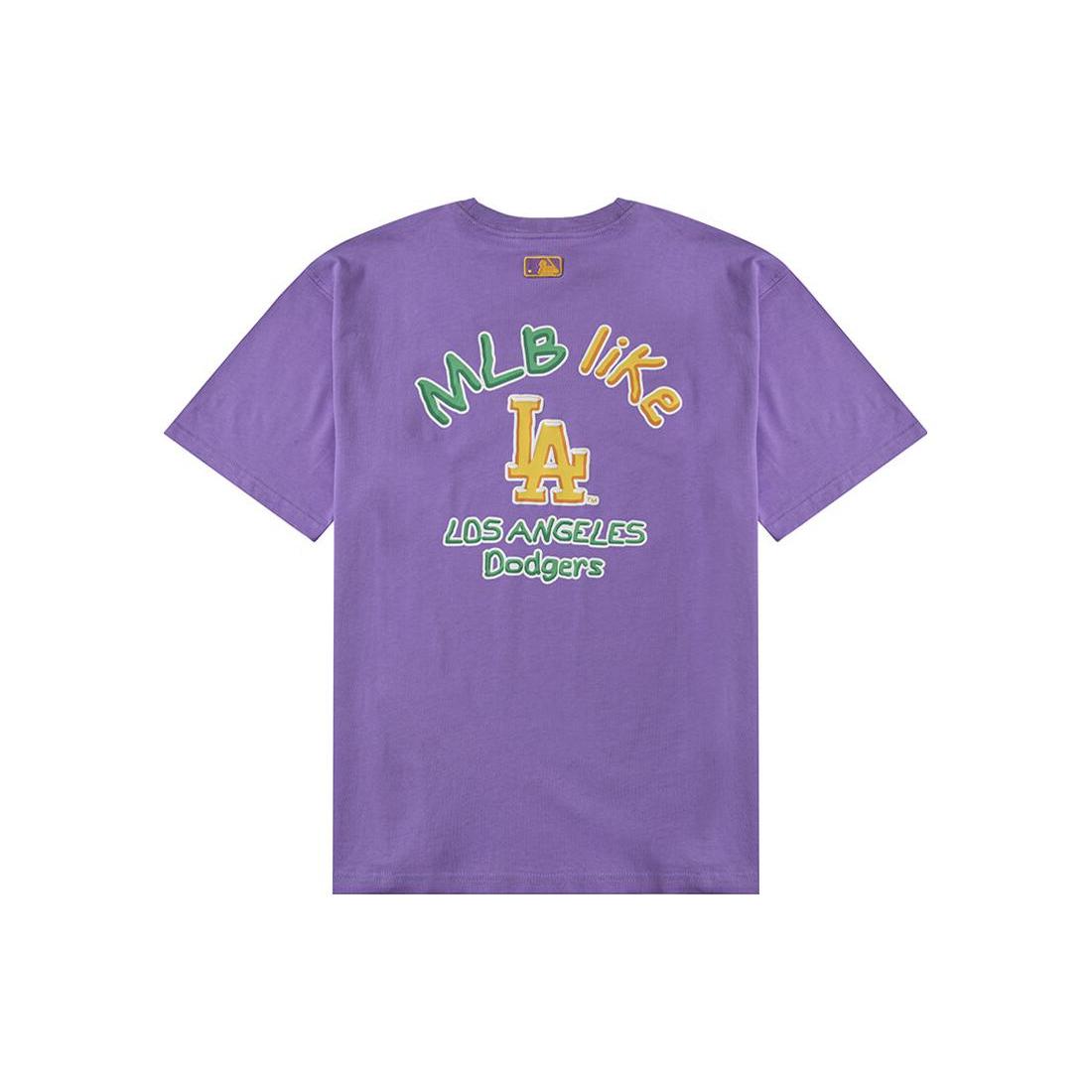 MLB T Shirts Unisex Purple Crew Neck Moderate Straight Fit 3ATSE1123-07PPN M