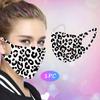 1PC Adult Leopard Print Ice Silk Protective Mask Can Be Dust-Proof And Washable