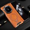 For Huawei Mate X7 X6 X5 Phone Case Leather Hinge Protective PC Hard Shell Holder Magnetic Wireless Charger Cover