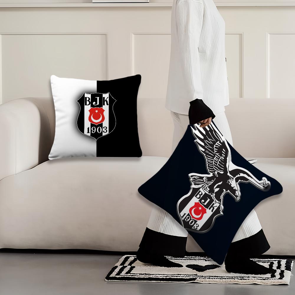 B-Besiktas Sports J-J K Club Cushion Cover Living Room Headboard Office Cushion Bedroom Cushion Sofa Nap Time Pillow Case