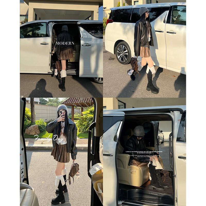 thick-soled 7CM-Yangjing velvet thickened and velvet medium and high tube long cotton boots for women's new winter heightened thick-soled thin boots