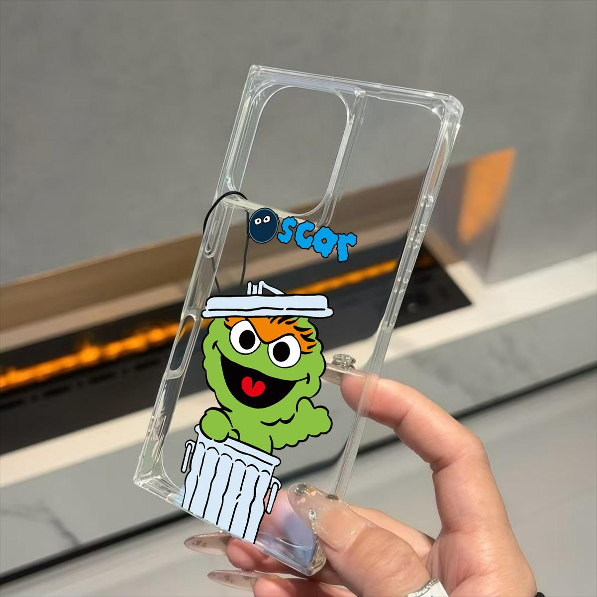 

Clear Square Back Tube Case Protection For iPhone 13 15 Plus 14 Pro Max 12 11 16 ProMax Anti-Oxygen,Cute Oscar Pattern Casing iphone 11 ProMax