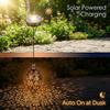 1PC Solar Olive Branch Pendant - Water Drop Iron Art, Projection Lamp, Projection Lamp, Garden Decoration, Atmosphere Creation