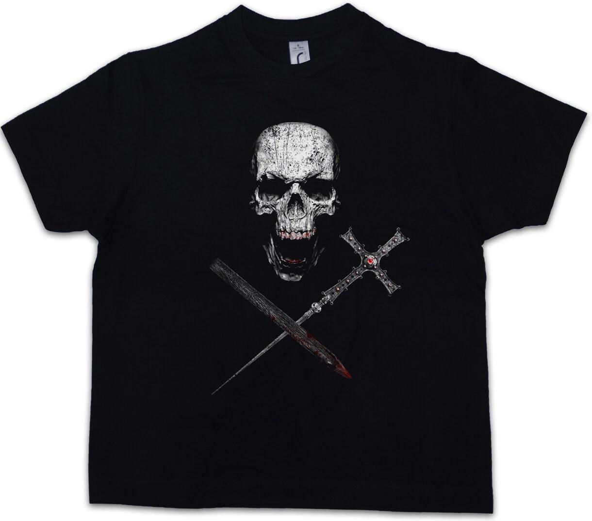 

VAMPIRE SKULL Kids Boys kids boys T-Shirt Vampire True Bite Teeth Jaws Blood Bat Horror 120