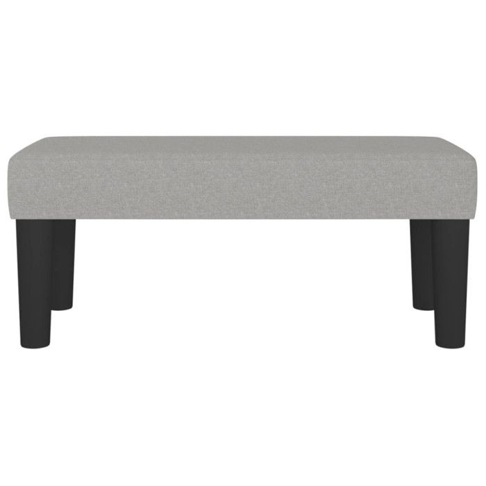 346616 vidaXL Bench Light Grey 70x30x30 Cm Fabric