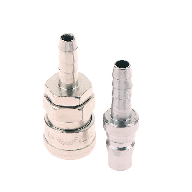 2Pcs Pneumatic Fitting C Type Quick Coupling Connector Coupler For 8Mm Compressor Ph20+Sh20