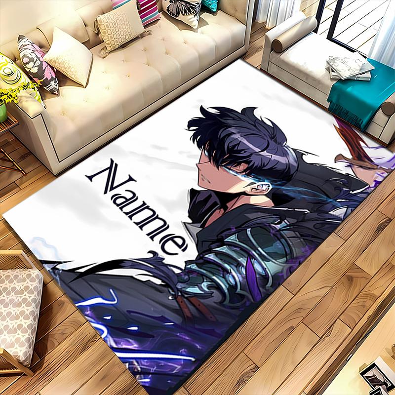 Custom Personalization Solo Leveling Area Rug - Perfect For Kitchen, Bathroom,Laundry Room Decor Large Size Available,Gift All Seasons