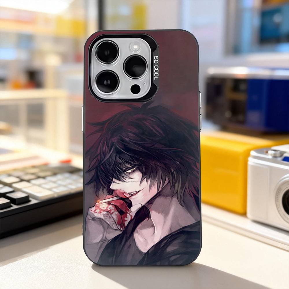 Towa Slow Damage Cool For iPhone 11,12,13,14,15,16,17,Pro,Max,Plus,E,Air,Mini Phone Case IMD Matte Black