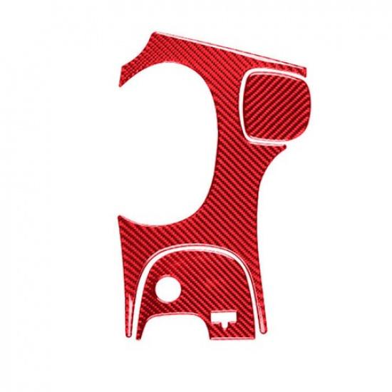 For Chevrolet Corvette C5 2000-04 Red Carbon Fiber Gear Shift Panel Cover Trim A