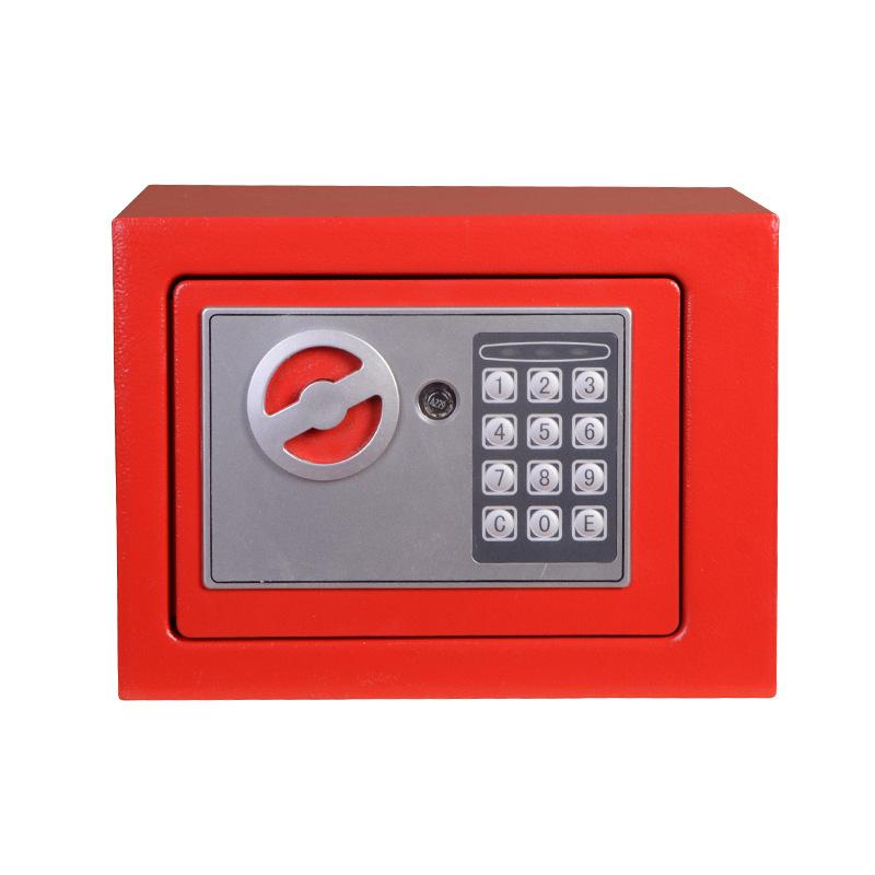 Digitaler Safe Kleiner Haushalts-Mini-Stahlsafe Währungs-Vank Schließfach mit Schlüssel zur sicheren Aufbewahrung von Bargeld, Schmuck oder Dokumenten