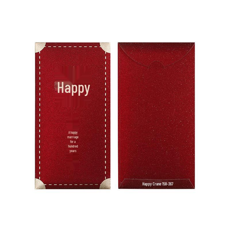Chinese Glitter Wedding Red Envelope for New Marriage Gift