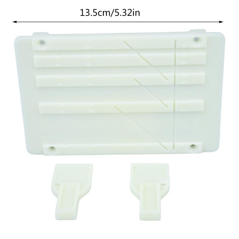 1/4 10inch Tape Splicing Block Opening Cassettes Tape Splicing Set with 2 Fixers Professional Tape Splicing Block