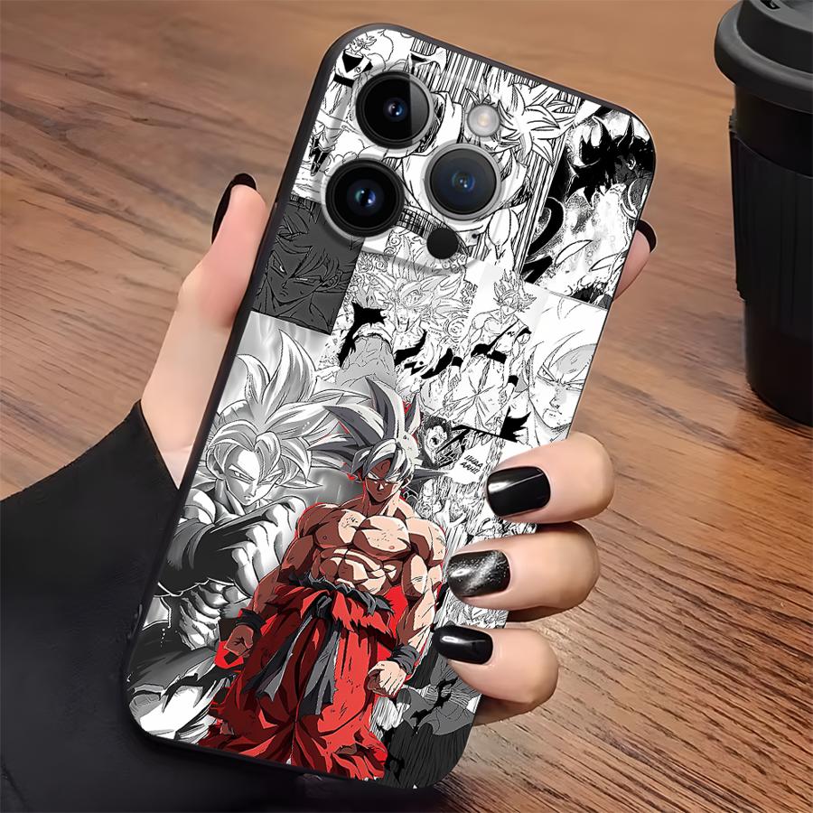 

Dragons Anime Balls Case for iPhone 7 8 XS Max XR 13 12 11 17 Pro Max 17Air 15 16 14 Plus Black Soft Phone Cover iPhone 15