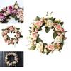 Elegant Peony Rose Flower Wreath For Stylish Wedding And Home Door Decor