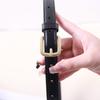 Womens Adjustable Classic Pu Waist Belt With Full Hole Design For Wear Everyday