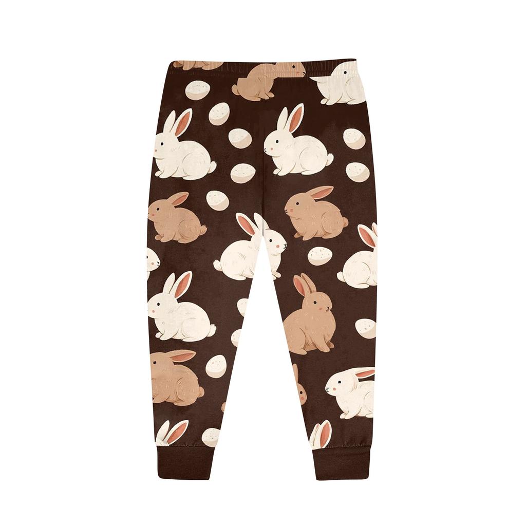 Children's Set - Printed Cartoon Two-Piece Outfit Set For Boys And Girls