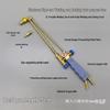 2L All-Copper Dual-Purpose Welding and Cutting Torch, Compatible with Butane, Small Nozzle, Includes Lighter.