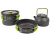 Outdoor camping cooking set aluminum alloy material pot set portable camping equipment for hiking and outdoor travel
