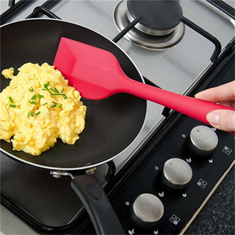 Kitchen Silicone Baking Tool Cake Cream Butter Spatula Mixing Batter Scraper Brush