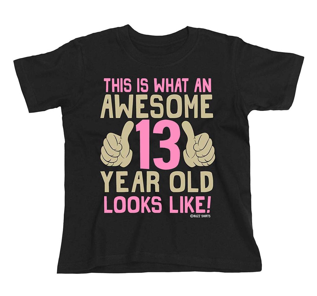 Girls Teenager 13th Birthday T-Shirt AWESOME 13 Year Old Teen Gift