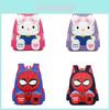 Mochila Infantil com Estampa do Homem-Aranha e Hello Kitty em Nylon Respirável para Crianças da Pré-escola