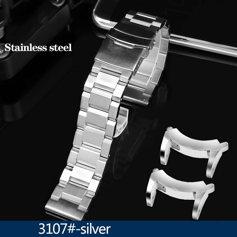 New Rubber Watchband For Citizen BJ8050 BJ8050-08E Stainless Steel Lug Little/Small Monster Modified Silicone Watch Band Strap