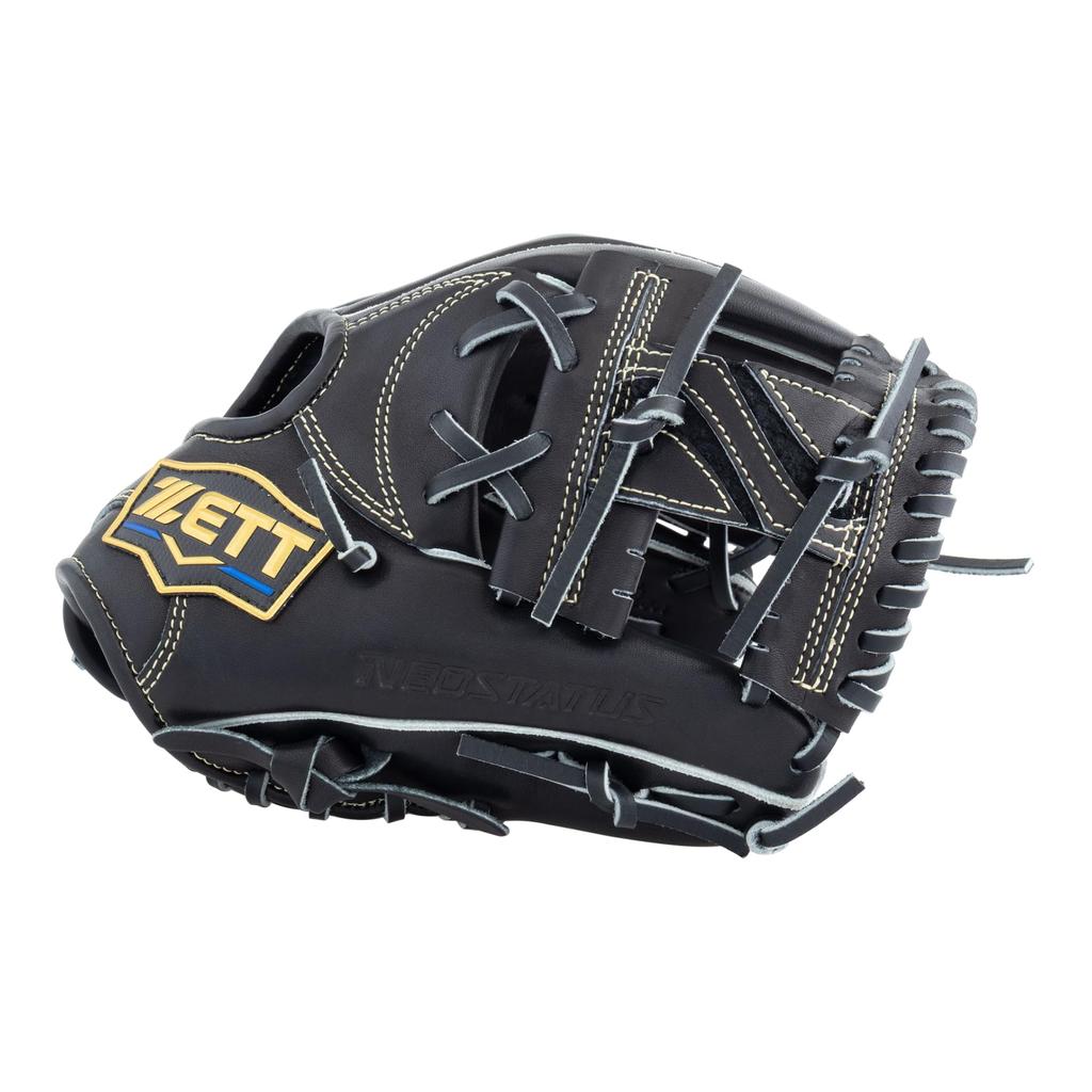 ZETT Neo Status Youth Softball Kenta Imamiya for Second and Size M heights BJG702600N Glove, Style, Shortstop, Right-Handed Throw, Black, (For
