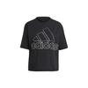 Drop Shoulder Sleeve T Shirt Women's Black GV5174